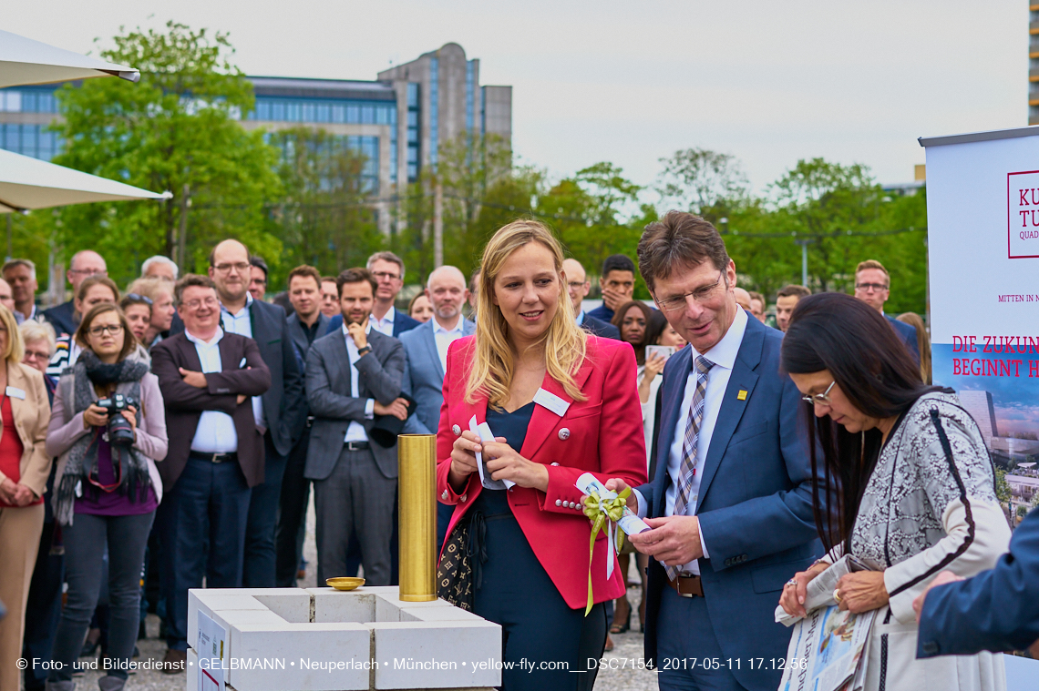 11. Mai 2017 - Grundsteinlegung für die LOGE und dem Kulturquadrat in Neuperlach